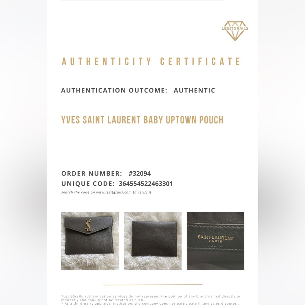 YSL Baby Uptown Pouch- NO OFFERS - Picture 12 of 13